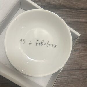 Trinket dish- 40 and Fabulous